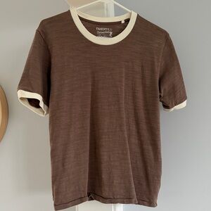 Faherty Women’s Sunwashed Slub Camp Tee Small